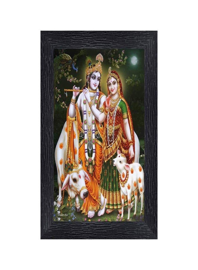 pnf Poster And Frames Radha Krishna Religious Wooden Photo Frame With Acrylic Sheet | Living, Pooja Room | Home Decoration | Best Gifting Option (8x6inch) 20382 - Image 1